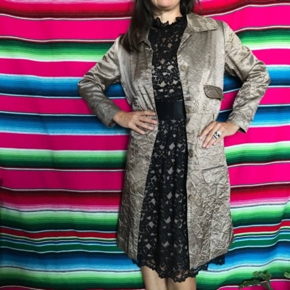 SALE Banana R Lace DressMock Neck Cummerbund Coc - Picture 5 of 9